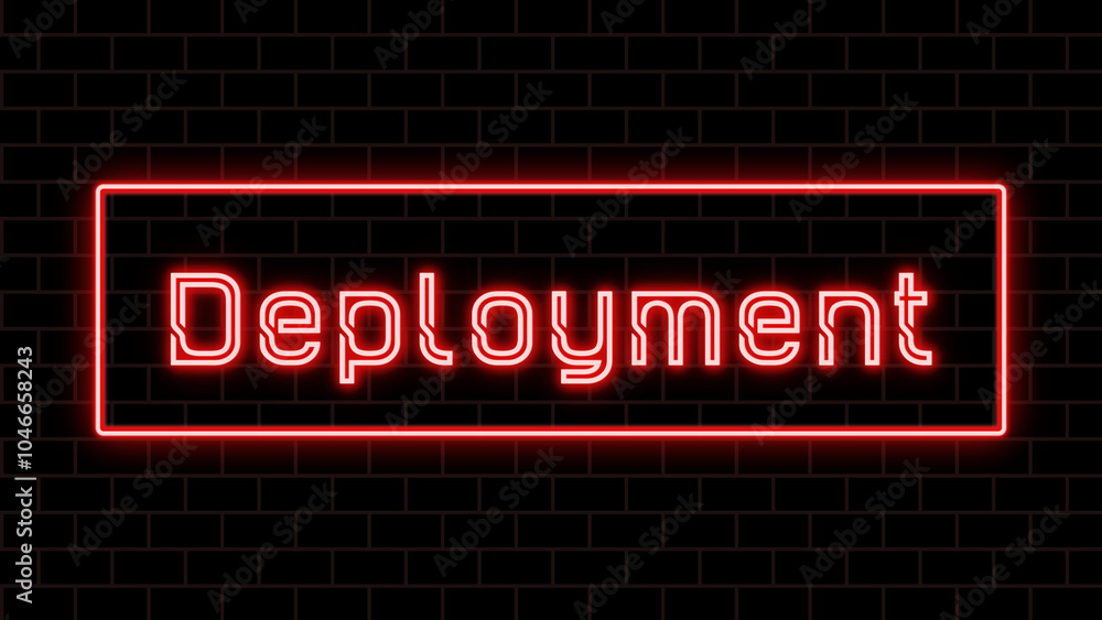 Deployment のネオン文字 Deployment のネオン文字