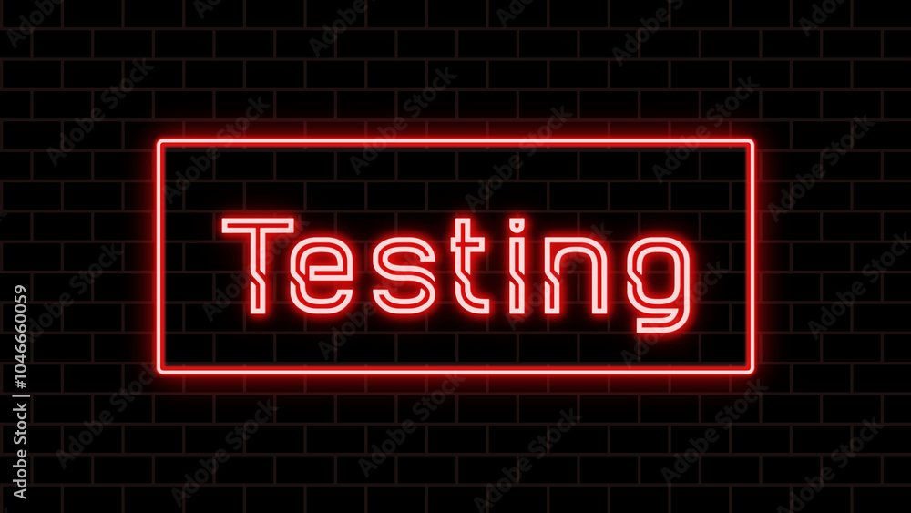 Testing のネオン文字 Testing のネオン文字