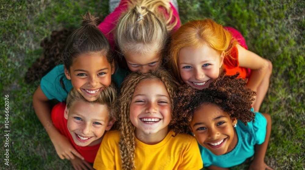 Obraz premium The Joyful Group of Children