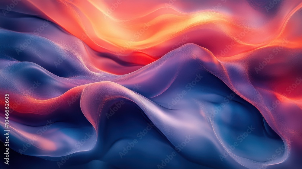 Obraz premium Abstract visuals with fluid, dynamic shapes.