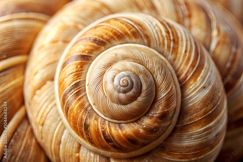 A close-up photo of a beautifully patterned snail shell, featuring intricate spiral designs and earthy tones. A close-up photo of a beautifully patterned snail shell, featuring intricate spiral designs and earthy tones.