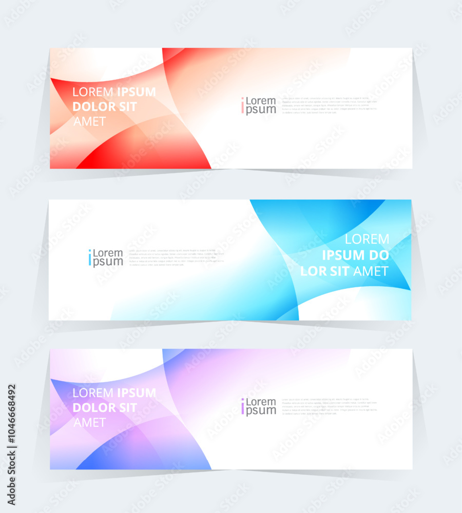 Naklejka premium Geometric banner design with Vector presentation template.