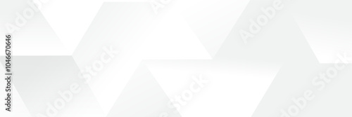 Abstract white Geometric banner design background.