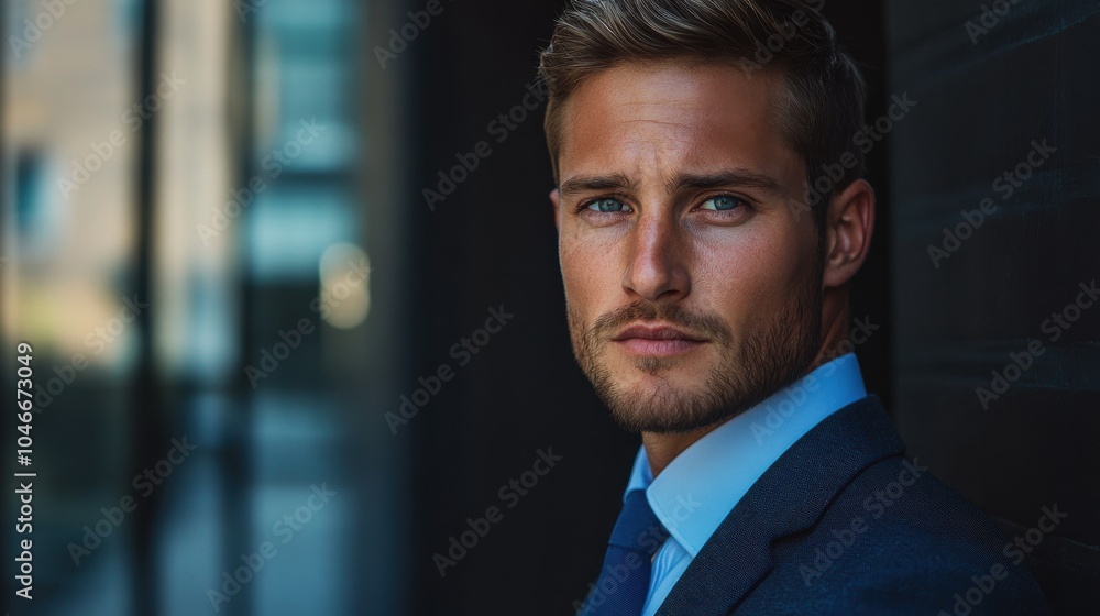 British man with a business suit, looking serious British man with a business suit, looking serious