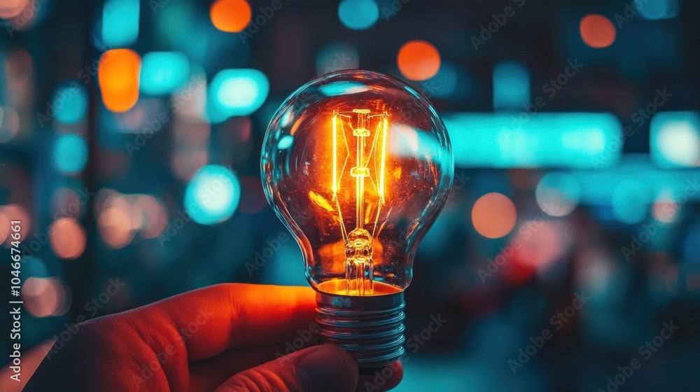 Light Bulb in Hand Light Bulb in Hand