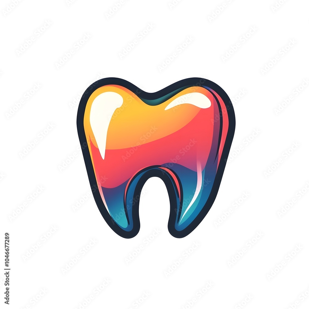 Colorful Dental Tooth Dentist Teeth Icon Logo Symbol Colorful Dental Tooth Dentist Teeth Icon Logo Symbol