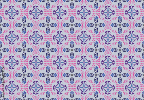 seamless damask flora pattern design for fabric curtain wallpaper mattresses carpet floor bed sheet bolster pillow blanket ceramic tile background wrapping ornament