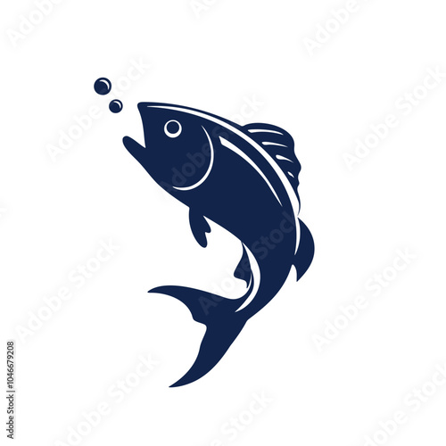 Fish Icon for Fishing Illustration