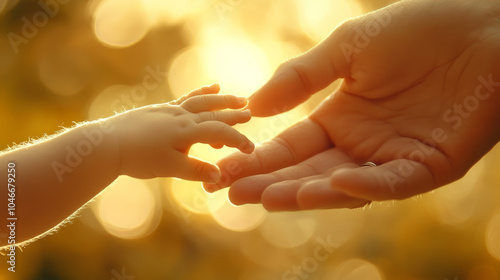 baby holding hands