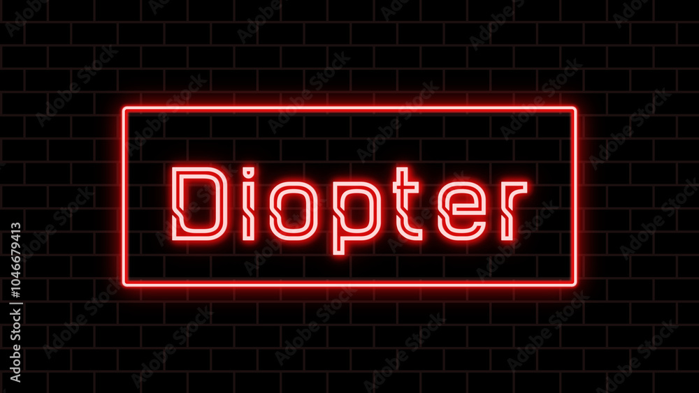 Diopter のネオン文字 Diopter のネオン文字