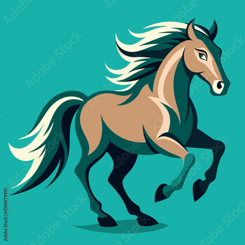 horse illustration isolated