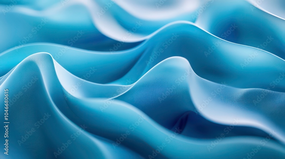 Obraz premium Abstract blue wavy background texture.