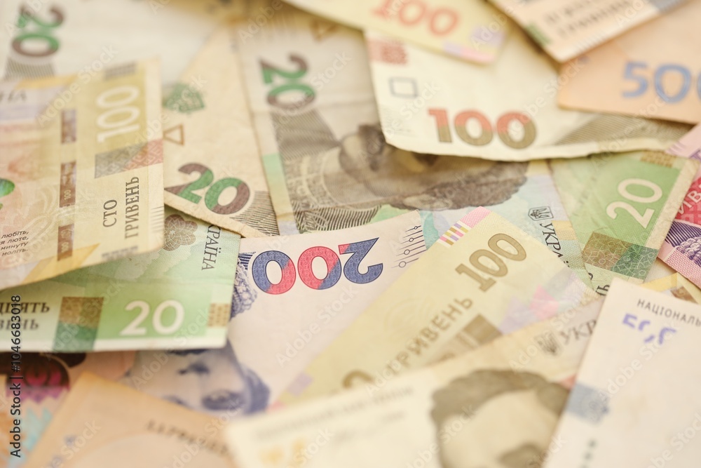 Ukrainian money is one thousand, five hundred and two hundred hryvnias. Ukrainian money is one thousand, five hundred and two hundred hryvnias.