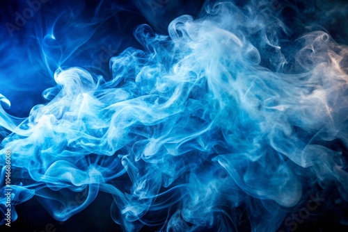 A blue smokey background with a white smokey foreground