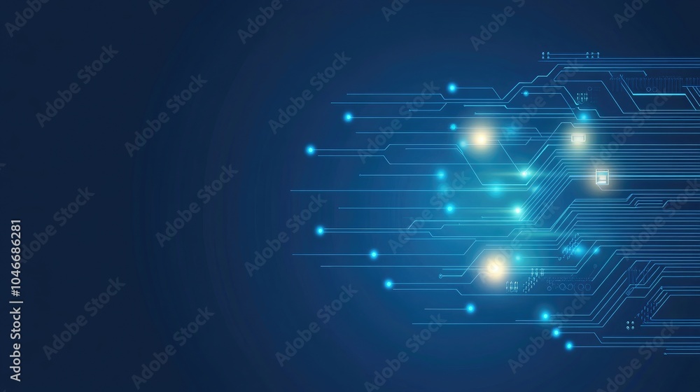 Fototapeta premium Abstract Digital Circuit Representation Background