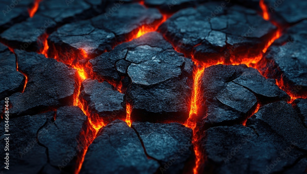 Burning lava pattern texture background Burning lava pattern texture background