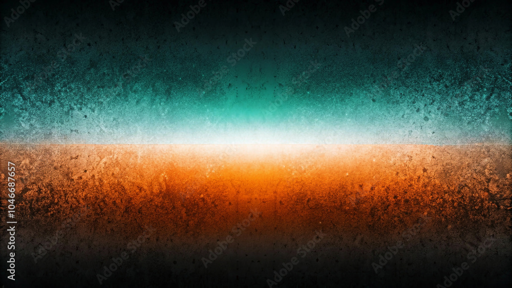 textured and textured background with a fiery orange horizon and a cool turquoise sky. textured and textured background with a fiery orange horizon and a cool turquoise sky.