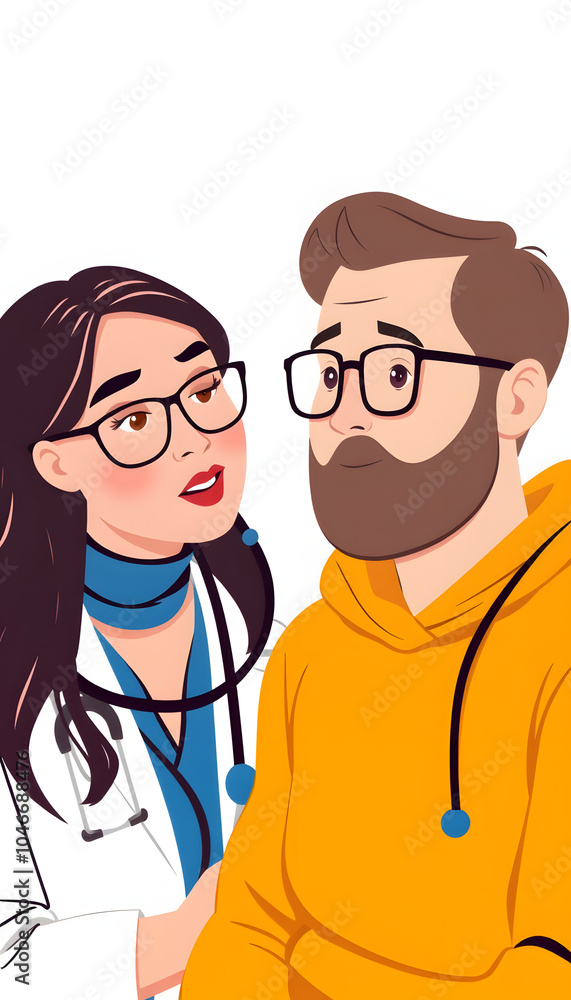 Online psychologist speaking with patient with white shades, png Online psychologist speaking with patient with white shades, png