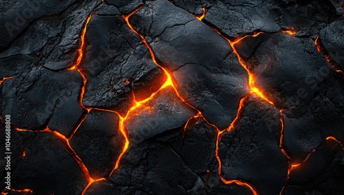 Burning lava pattern texture background