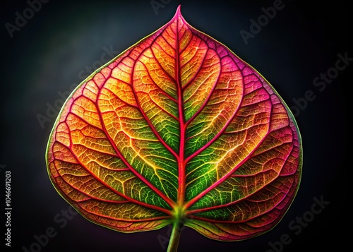 Macro photography captures arrowhead leaves in dramatic detail.