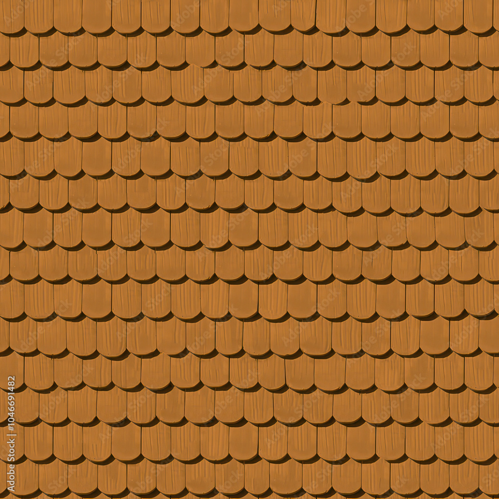 Meursault damaged shingle clay roof tile seamless texture. Meursault damaged shingle clay roof tile seamless texture.