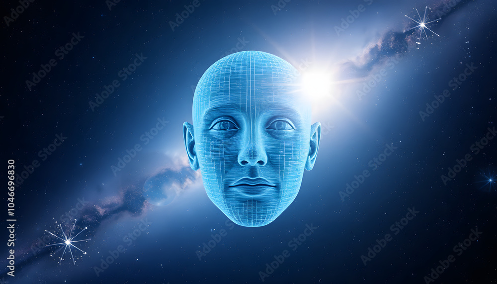 3D render face of man in space as a symbol of philosophy and psychology of dreams inner reality, mental health, imagination, thinking and dreaming with white shades, png 3D render face of man in space as a symbol of philosophy and psychology of dreams inner reality, mental health, imagination, thinking and dreaming with white shades, png