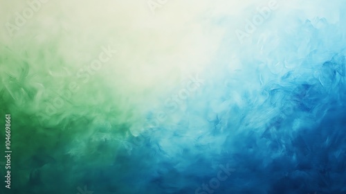 Abstract gradient background with soft colors blending from green to blue, ideal for design and artistic projects.