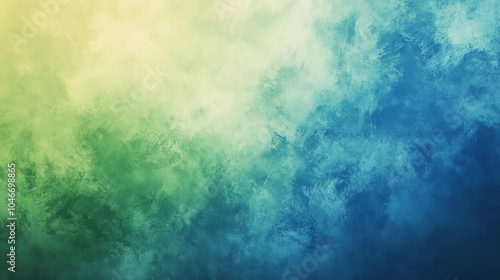 Abstract colorful background with green, blue, and yellow hues, perfect for creative projects.