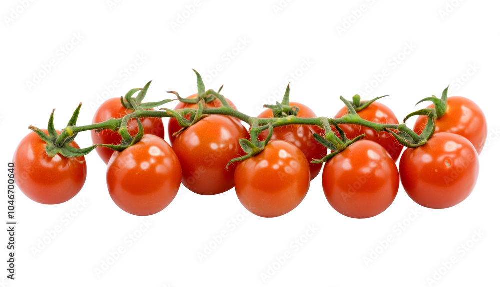 Tomatoes branch isolated on a transparent background PNG Tomatoes branch isolated on a transparent background PNG
