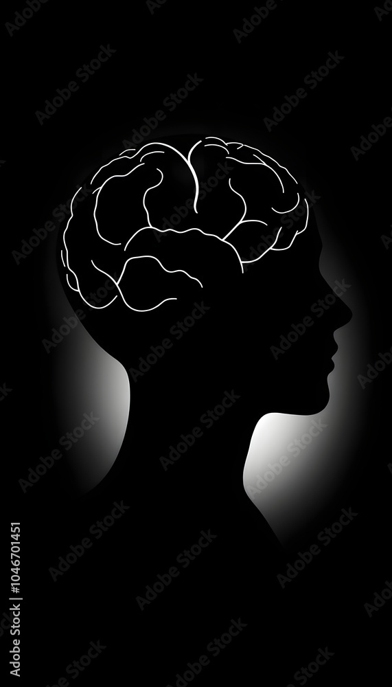 Obraz premium Psychology is the study of mind and behavior with white shades, png
