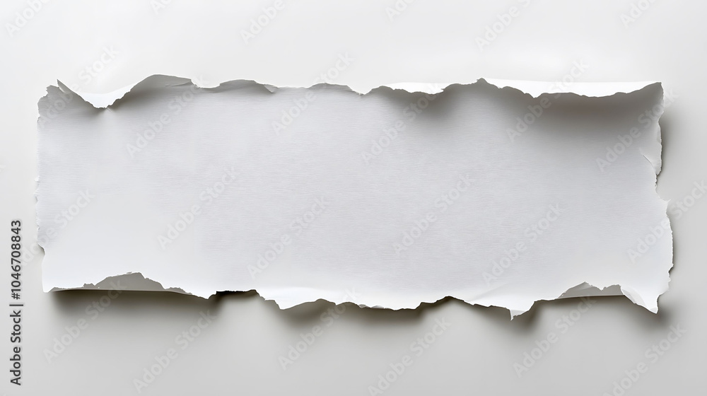 Torn white paper Torn white paper