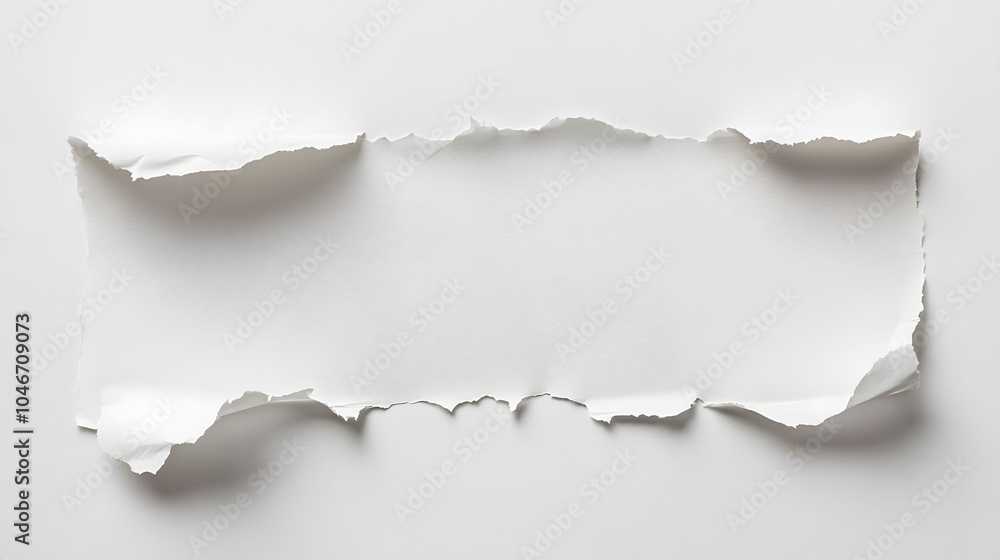 Torn white paper Torn white paper