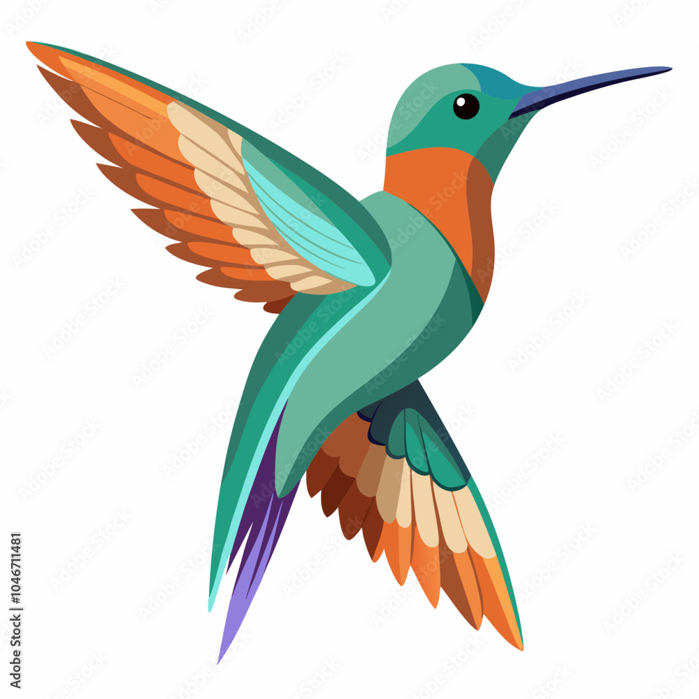 Obraz premium hummingbird and flower