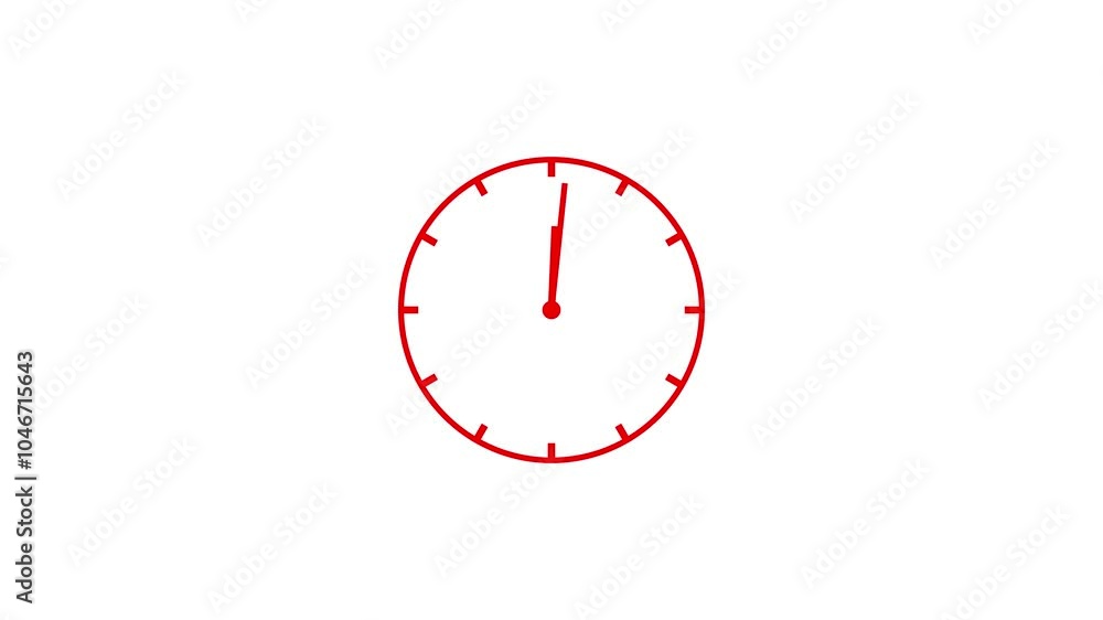 Clock icon countdown 24 hour day fast speed animation. Clock icon countdown 24 hour day fast speed animation.