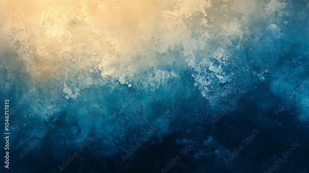 Obraz premium Abstract Blue and Yellow Textured Background