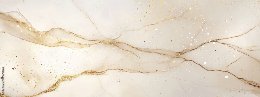 Abstract background featuring marble texture and gold glitter, c Abstract background featuring marble texture and gold glitter, c