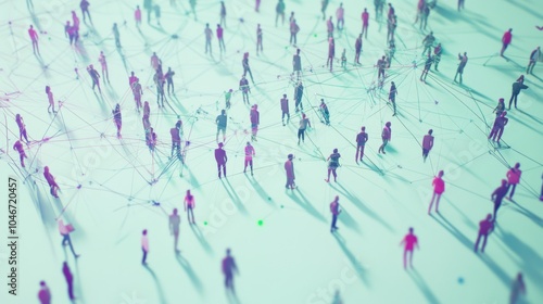 Dynamic 3D People Networking in a Lively Environment