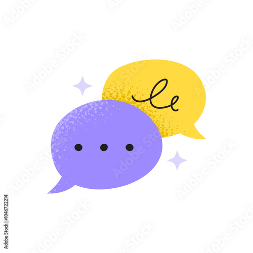 Wellness and a balanced life.Social life and communication icon.Vector flat illustration isolated on a white background.