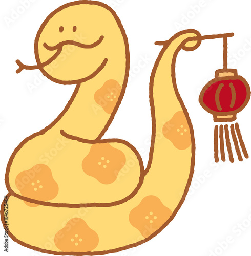 Cute chinese new year snake