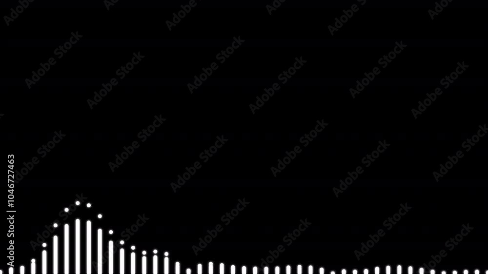 Audio music timeline bar moving with track on a transparent background, Audio waveform equalizer spectrum, Music equalizer, Sound visualization Audio music timeline bar moving with track on a transparent background, Audio waveform equalizer spectrum, Music equalizer, Sound visualization