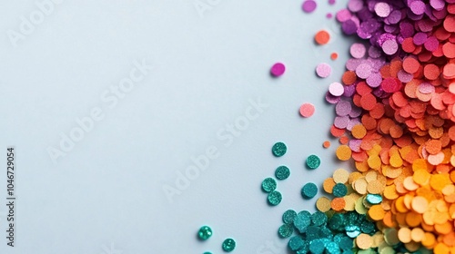 Wallpaper Mural Colorful confetti scattered on a light background, perfect for celebrations and festive occasions. Torontodigital.ca