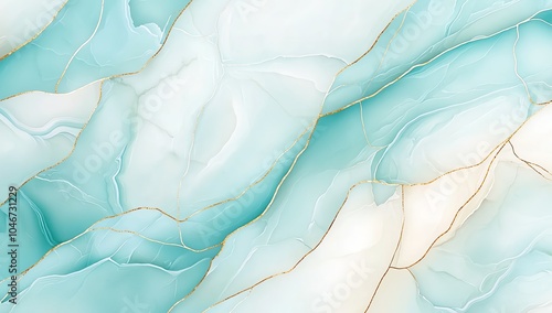 Wallpaper Mural Elegant abstract marble texture with soft blue and white gradients. Perfect for backgrounds, design projects, or artistic inspirations. Torontodigital.ca