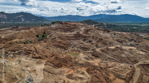 Nickel extraction, effects on environment, East Sulawesi, Indonesia.
