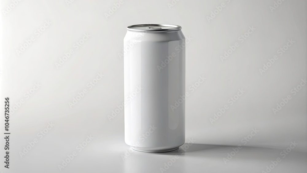 Minimalist White Aluminum Soda Can Mockup for Product Branding Ads and Packaging Design with Clean Background and Customizable Copy Space for Marketing Purposes Minimalist White Aluminum Soda Can Mockup for Product Branding Ads and Packaging Design with Clean Background and Customizable Copy Space for Marketing Purposes