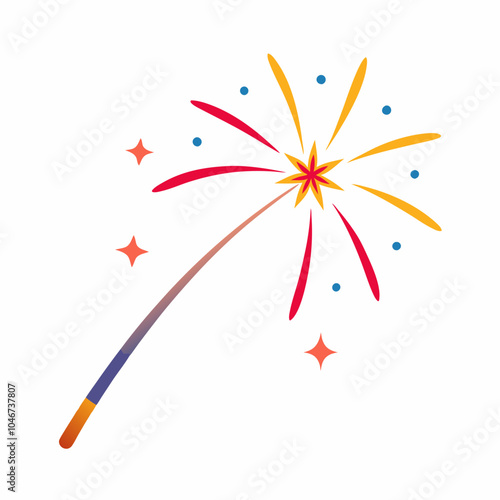  Long exposure fireworks vector art 