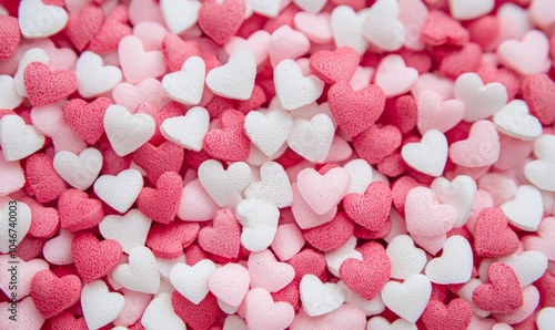 red, pink and white hearts background