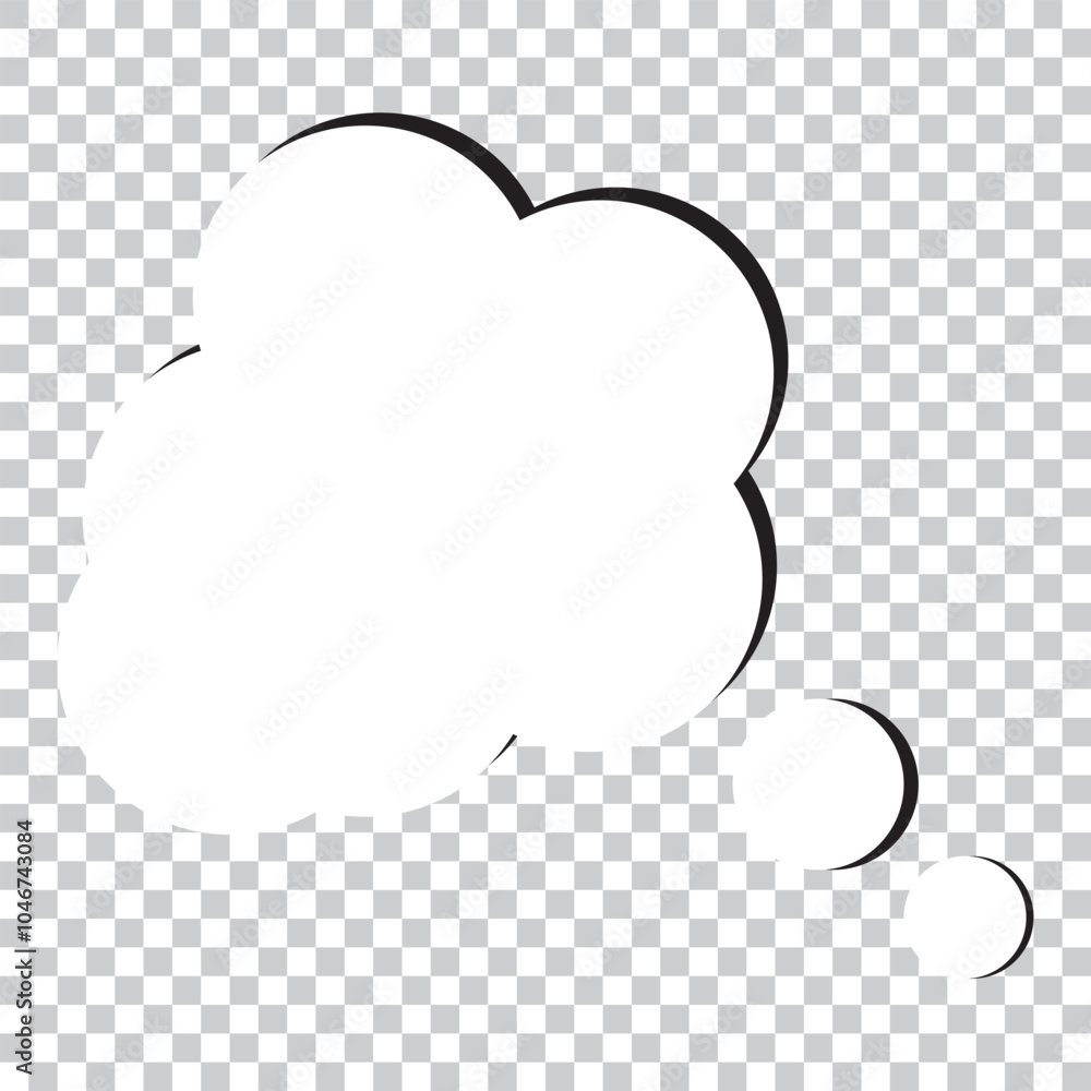 black and white speech bubble icon. Think or speech bubble icon. Thought Comic Speech bubble vector illustration. black and white speech bubble icon. Think or speech bubble icon. Thought Comic Speech bubble vector illustration.