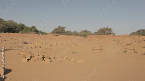 Sudan, Kush, Meroe, amun temple in the royal city of meroe photo