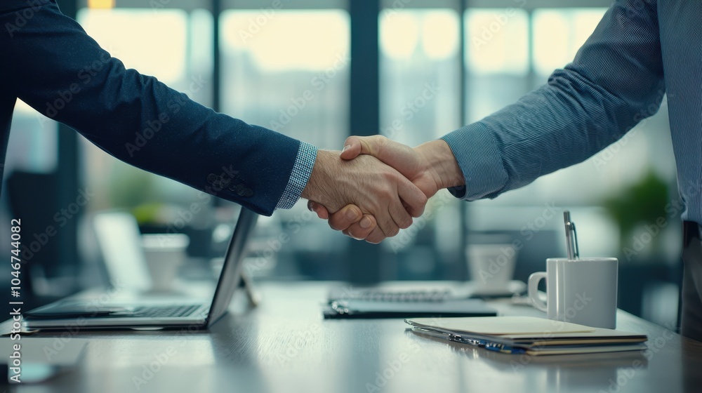 The Business Handshake Moment The Business Handshake Moment
