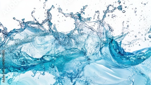 Dynamic Abstract Water Splash Background for Summer